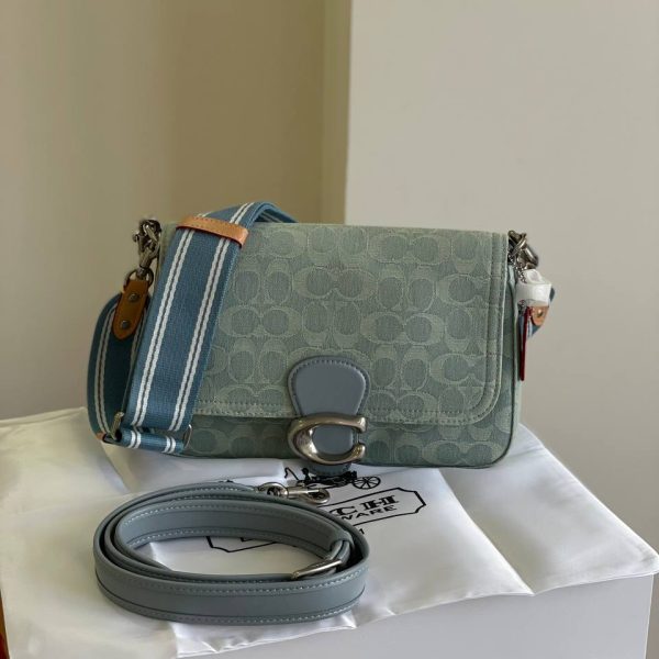 کیف کوچ مستطیل طرح جین روشن coach